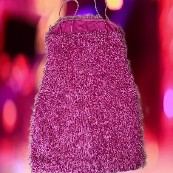 Forever 21 Hot Pink Fringe Mini Dress 💕 - Picture 3 of 3